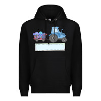 Black easter tractor boy Premium Hoodie - MaliasSmallBusiness