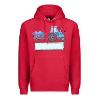 Cardinal easter tractor boy Premium Hoodie - MaliasSmallBusiness