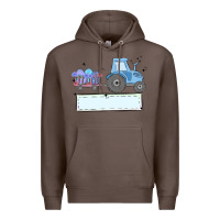 Coffee easter tractor boy Premium Hoodie - MaliasSmallBusiness