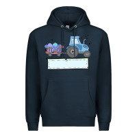 Navy easter tractor boy Premium Hoodie - MaliasSmallBusiness