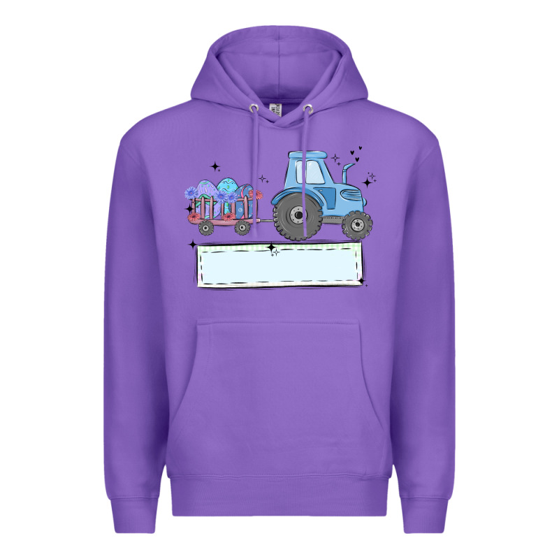 Easter Tractor Boy Premium Hoodie by MaliasSmallBusiness | Teevron