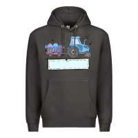 Smoke easter tractor boy Premium Hoodie - MaliasSmallBusiness