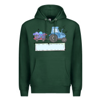 Sports Green easter tractor boy Premium Hoodie - MaliasSmallBusiness