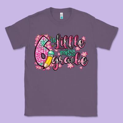 Little Miss 6th Grade Classic Tee Designed By Zillion Design Studio