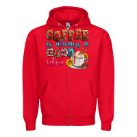 Red coffee is always good idea Zipper Hoodie - Zillion Design Studio