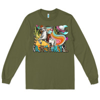 Army Green cosmic cowgirl Long Sleeve Tee - Zillion Design Studio