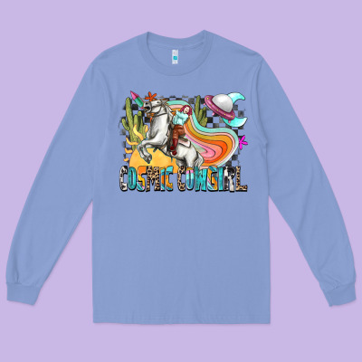 Cosmic Cowgirl Long Sleeve Tee Designed By Zillion Design Studio