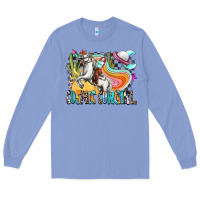 Colony Blue cosmic cowgirl Long Sleeve Tee - Zillion Design Studio