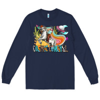 Navy cosmic cowgirl Long Sleeve Tee - Zillion Design Studio