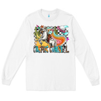 White cosmic cowgirl Long Sleeve Tee - Zillion Design Studio