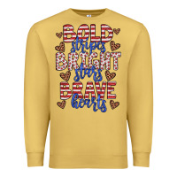 Antique Gold bold stripes bright stars brave hearts Premium Sweatshirt - JahusDesignShop