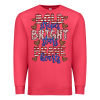 Cardinal bold stripes bright stars brave hearts Premium Sweatshirt - JahusDesignShop