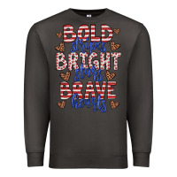 Smoke bold stripes bright stars brave hearts Premium Sweatshirt - JahusDesignShop