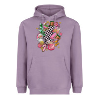 Lavender pink christmas lightning bolt Heavyweight Hoodie - AdoDesignShop