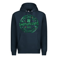 Navy prone to shenanigans and malarkey Premium Hoodie - MaliasSmallBusiness