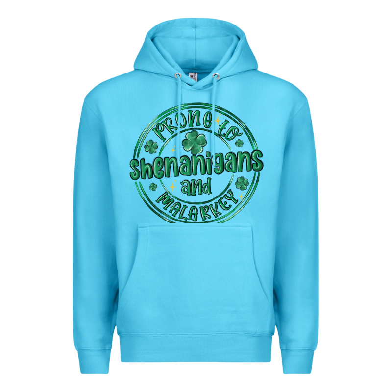 Prone To Shenanigans And Malarkey Premium Hoodie by MaliasSmallBusiness | Teevron