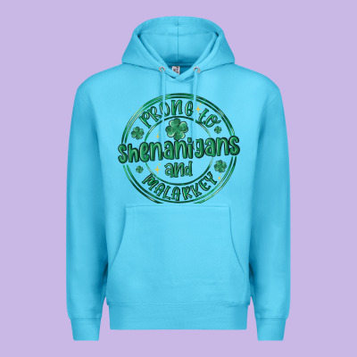 Prone To Shenanigans And Malarkey Premium Hoodie Designed By Maliassmallbusiness