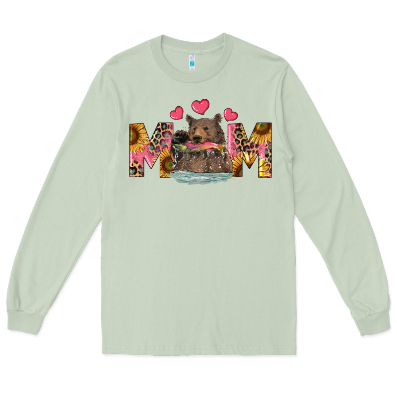 Mom Bear With Sunflowers Long Sleeve Tee by RanaPortraitStore | Teevron
