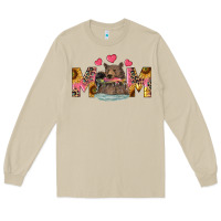 Mushroom Mom Bear With Sunflowers Long Sleeve Tee - RanaPortraitStore