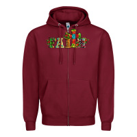 Burgundy christmas cross faith Zipper Hoodie - RanaPortraitStore