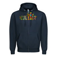 Navy christmas cross faith Zipper Hoodie - RanaPortraitStore
