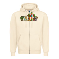 Sandshell christmas cross faith Zipper Hoodie - RanaPortraitStore