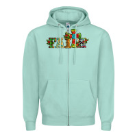 Christmas Cross Faith Zipper Hoodie | Teevron