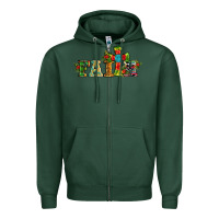 Sports Green christmas cross faith Zipper Hoodie - RanaPortraitStore