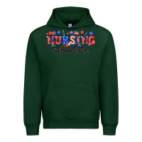 Forest Green 4th of july nursing administrator Urban Hoodie - NancyCooperArtShop