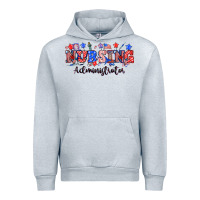 Heather Grey 4th of july nursing administrator Urban Hoodie - NancyCooperArtShop