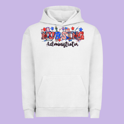 4th Of July Nursing Administrator Urban Hoodie Designed By Nancycooperartshop