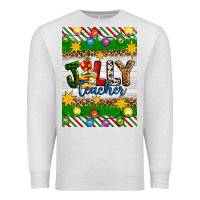 Oatmeal Heather Christmas jolly teacher Premium Sweatshirt - Artiststas