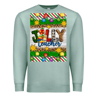 Seafoam Christmas jolly teacher Premium Sweatshirt - Artiststas