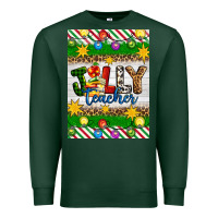 Sports Green Christmas jolly teacher Premium Sweatshirt - Artiststas