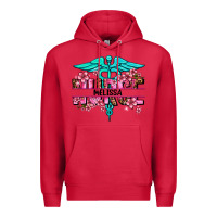 Cardinal floral nurse custom name Premium Hoodie - AdoDesignShop