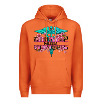 Carrot floral nurse custom name Premium Hoodie - AdoDesignShop