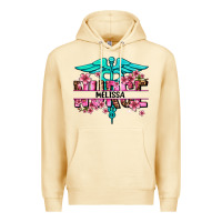 Pina Colada floral nurse custom name Premium Hoodie - AdoDesignShop