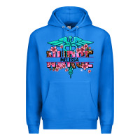 True Royal floral nurse custom name Premium Hoodie - AdoDesignShop