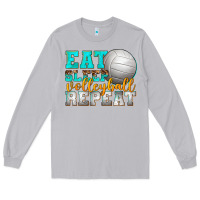 Moon Dust eat sleep volleyball repeat Long Sleeve Tee - texasbilliewilder