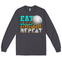 Smoke eat sleep volleyball repeat Long Sleeve Tee - texasbilliewilder