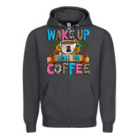 Smoke wake up and smell the coffee Zipper Hoodie - Zillion Design Studio