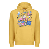Antique Gold can't talk right now doing nurse stuff Premium Hoodie - MaliasSmallBusiness