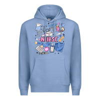 Colony Blue can't talk right now doing nurse stuff Premium Hoodie - MaliasSmallBusiness