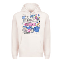 Pale Pink can't talk right now doing nurse stuff Premium Hoodie - MaliasSmallBusiness