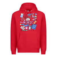 Red can't talk right now doing nurse stuff Premium Hoodie - MaliasSmallBusiness