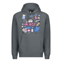 Rock can't talk right now doing nurse stuff Premium Hoodie - MaliasSmallBusiness
