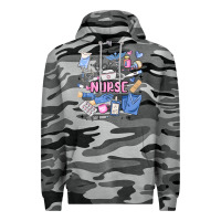 Slate Camo can't talk right now doing nurse stuff Premium Hoodie - MaliasSmallBusiness