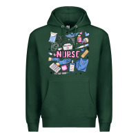 Sports Green can't talk right now doing nurse stuff Premium Hoodie - MaliasSmallBusiness