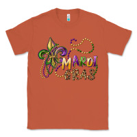 Copper mardi gras fleur de lis and beads Classic Tee - RanaPortraitStore