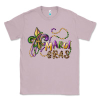 Lilac mardi gras fleur de lis and beads Classic Tee - RanaPortraitStore
